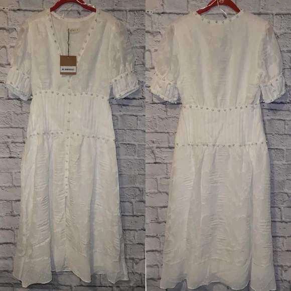 Stevie May | Dresses | Gorgeous Stevie May Nwt White Midi Dress | Poshmark